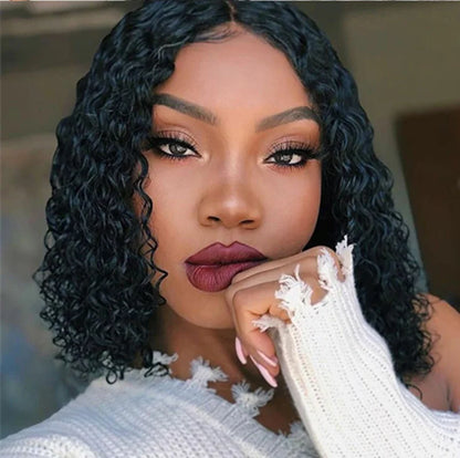 4x4 lace closure bob wig water wave