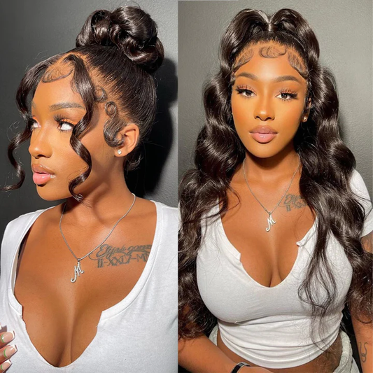 360 Full Lace Frontal Wigs Body Wave Human Hair Wigs