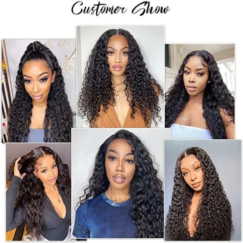 Water wave 13x4 full frontal lace wig