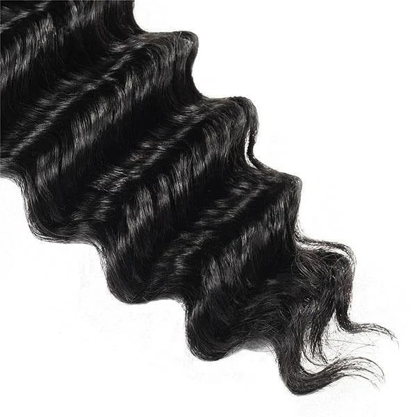 4 Bundles Deep Wave Remy Human Hair Weave