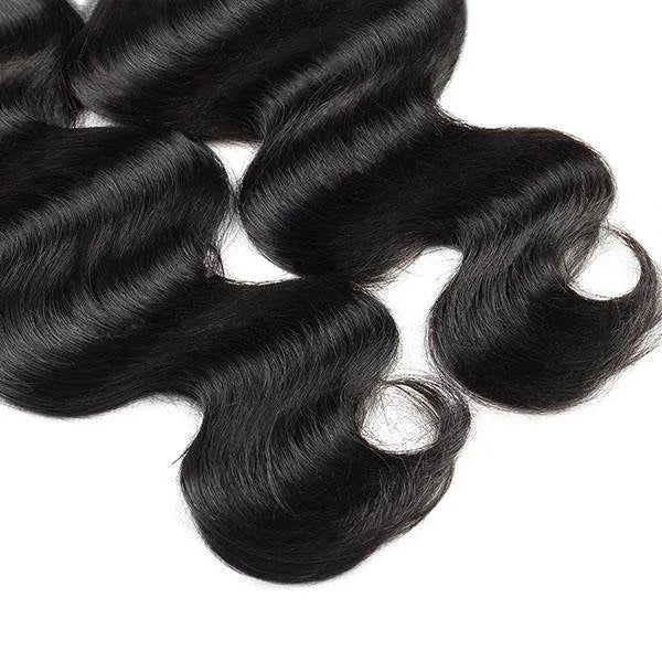 3 Bundles with 4x4 Lace Closure Body Wave Human Hair Brazilian Virgin Hair