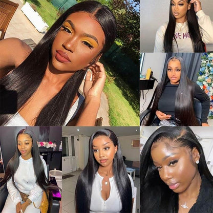 Straight 13x4 full frontal lace wig