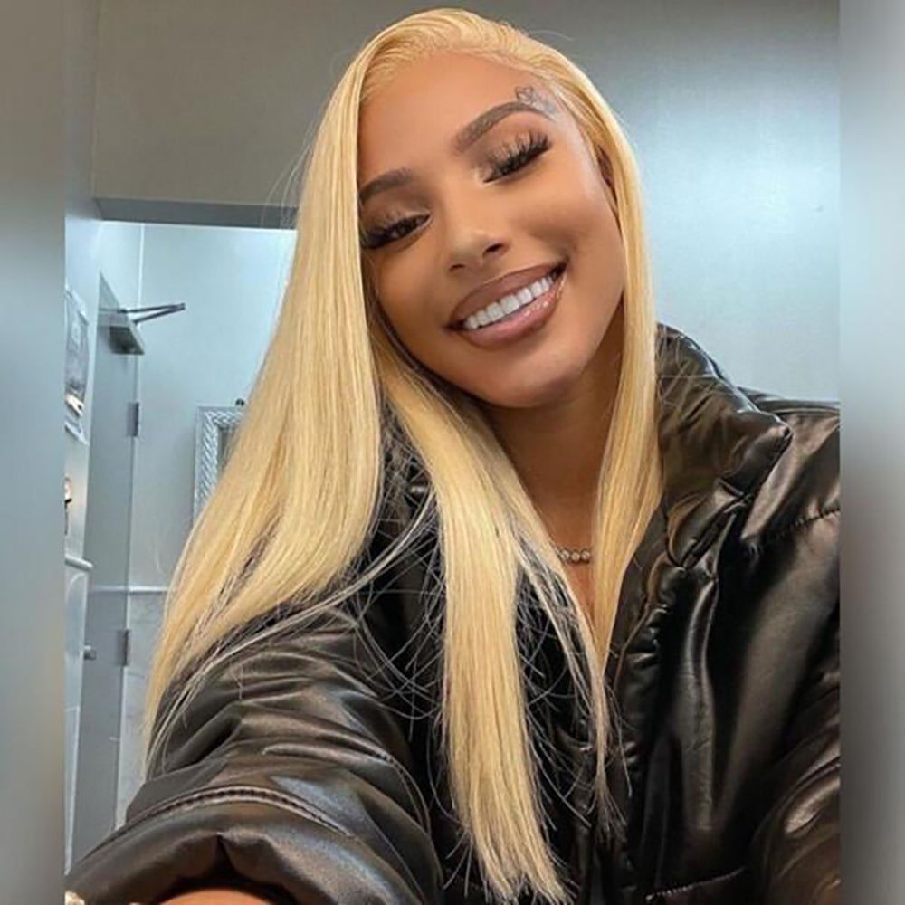 Straight 613 Blonde 13x4 Lace Frontal Wig