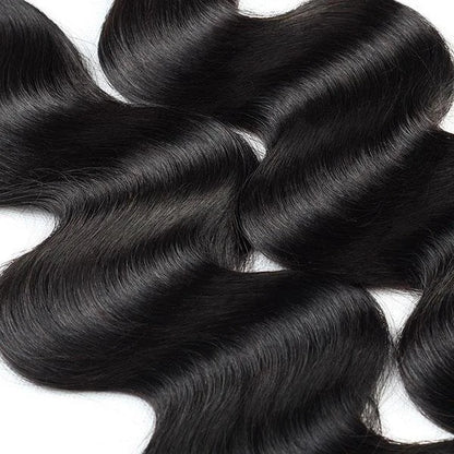 3 Bundles with 4x4 Lace Closure Body Wave Human Hair Brazilian Virgin Hair