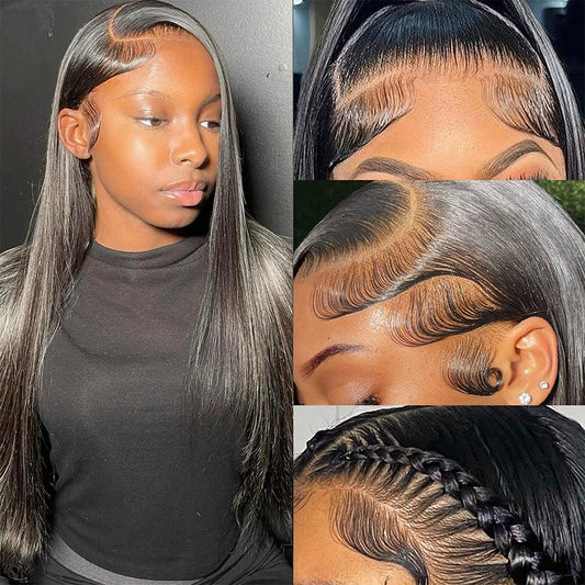 HD Glueless wig straight 13x4 lace frontal wig