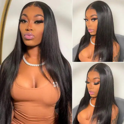 Straight 13x1 T part lace front wig