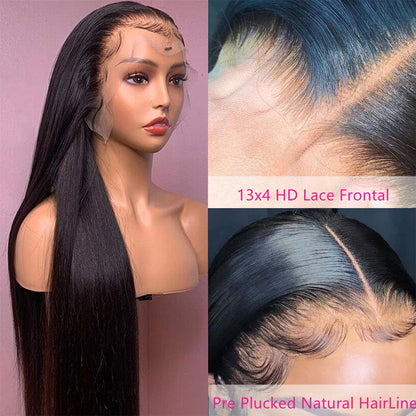 HD Glueless wig straight 13x4 lace frontal wig