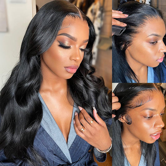 Body wave 13x1 T part lace front wig