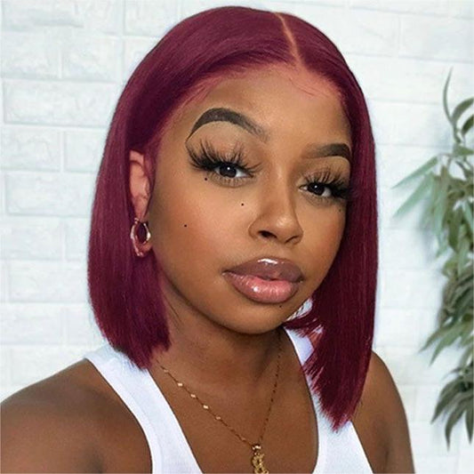 99J# Wine Red 13x4 Full Frontal Wig