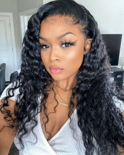 3 Bundles with 4x4 Lace Closure Water Wave Human Hair Brazilian Virgin Hair