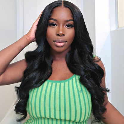 Body wave 13x1 T part lace front wig