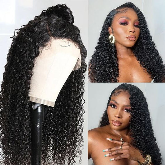 Kinky Curly Frontal Wig 20” Human Hair Wig Special