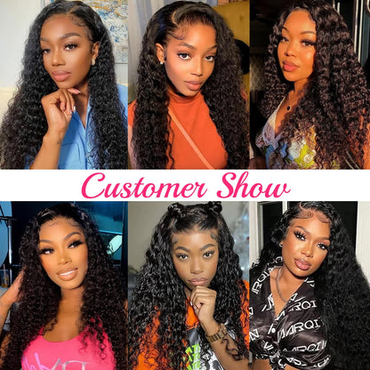 Water wave 13x4 full frontal ear to ear lace wig