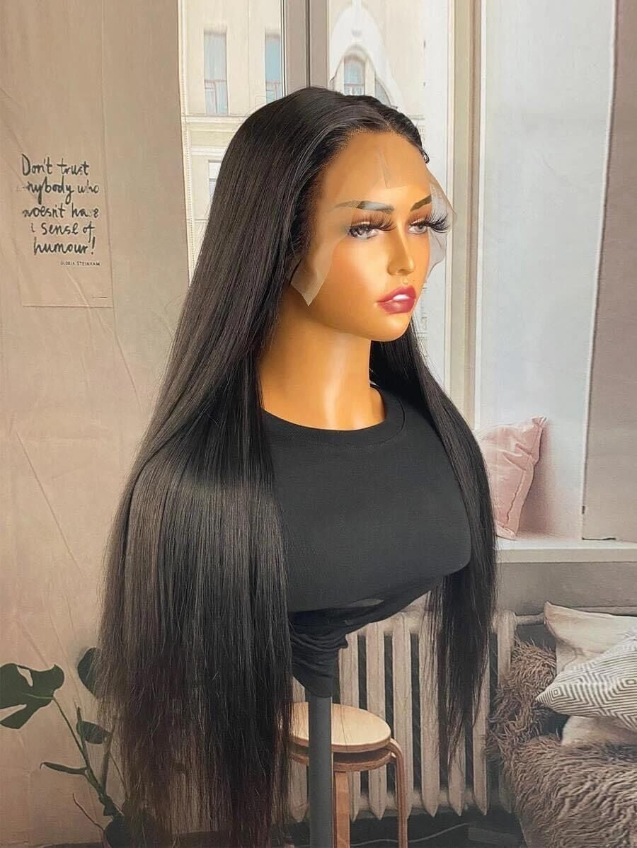 Straight 13x4 full frontal ear to ear lace wig