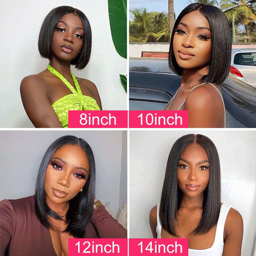 Straight 13x4 full frontal ear to ear lace bob wig