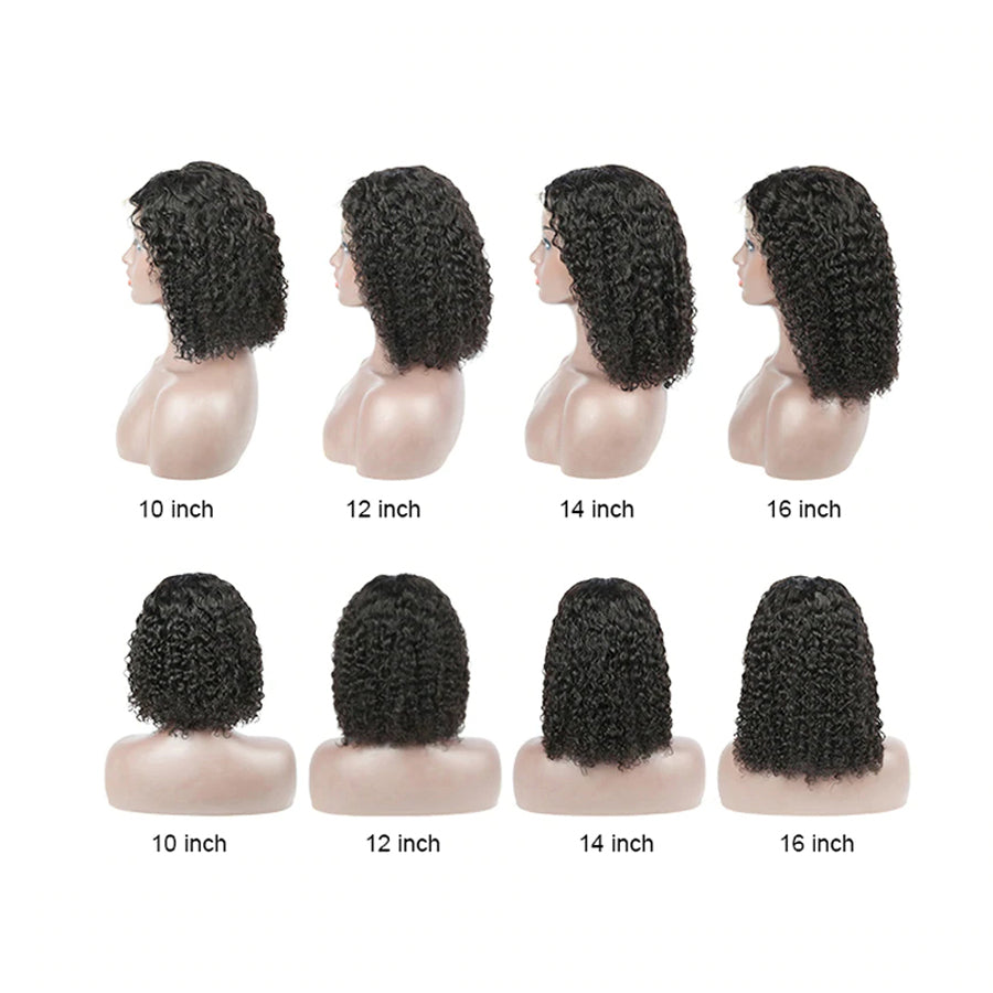 Water wave 4x1 middle part lace closure bob wig wet wave